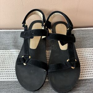 Stuart Weitzman Women’s Black Suede Sandals Size 10D
